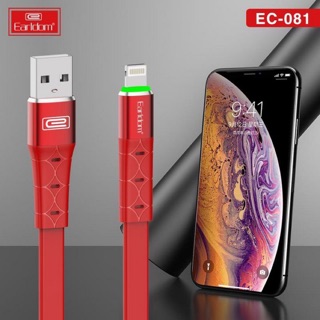 Cáp sạc nhanh 3a có đèn led earldom ec-081