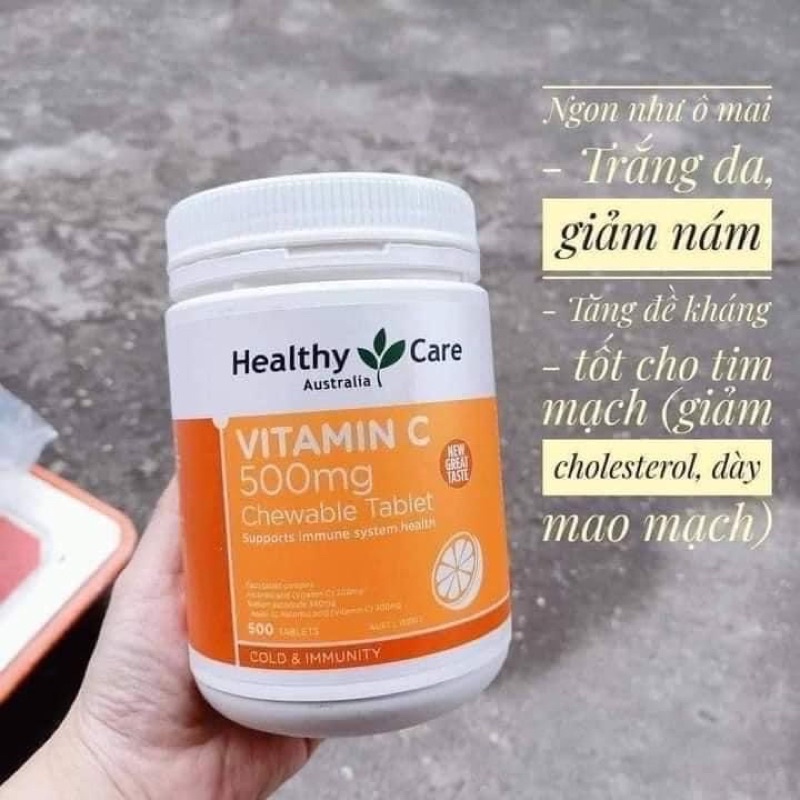 VIÊN NGẬM VITAMIN C HEALTHY CARR ÚC