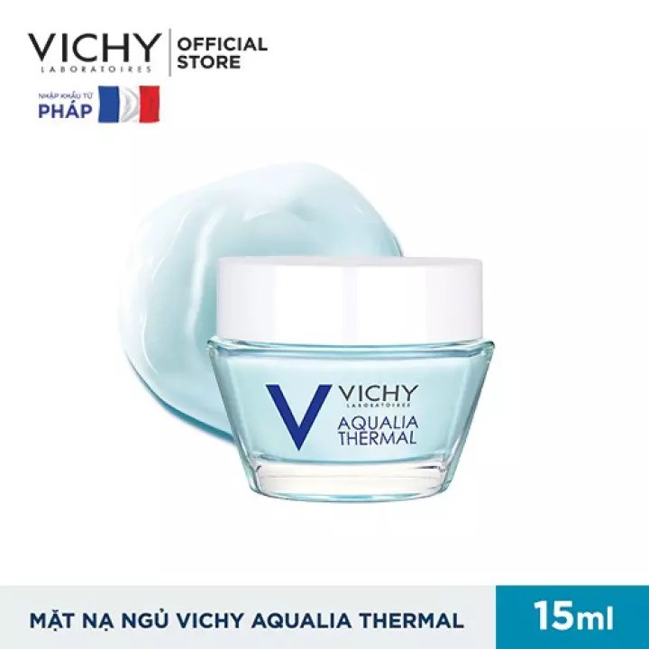 Mặt nạ ngủ Vichy Aqualia Thermal Night Spa 15ml cung cấp nước tức thì