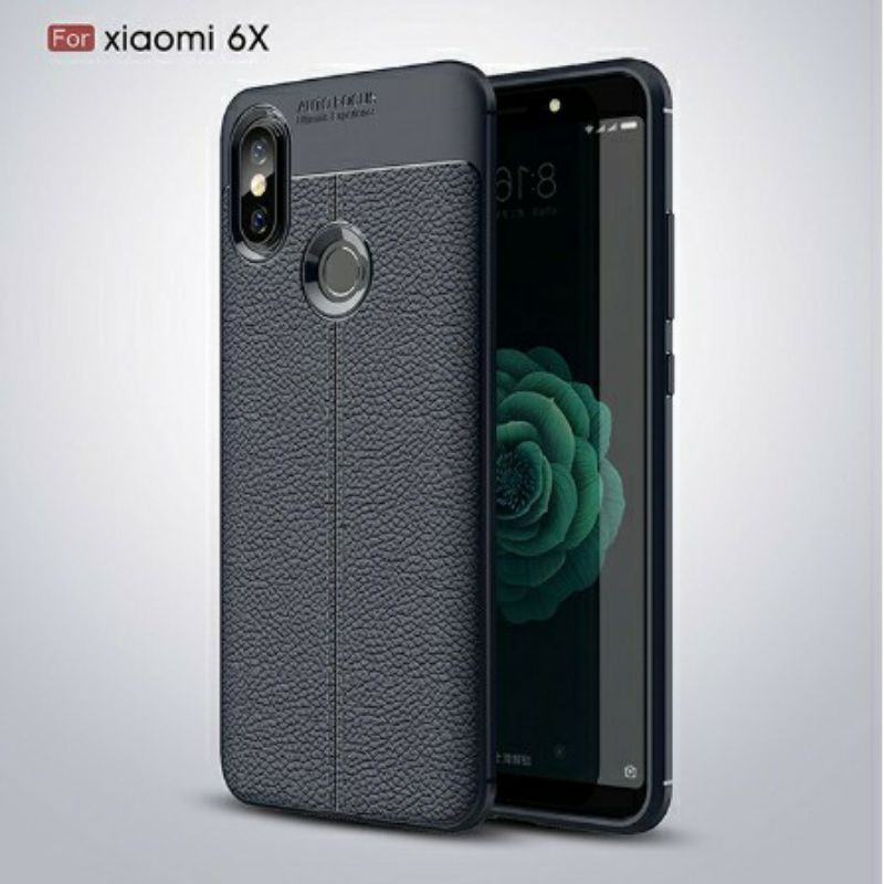 Xiaomi Mi6X/ MiA2_ Ốp dẻo vân da sần chống sốc Autofocus