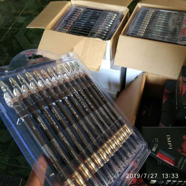 (hàng Mới Về) Bút Chì Kẻ Lông Mày Implora 2 Trong 1 Mềm Mại | BigBuy360 - bigbuy360.vn