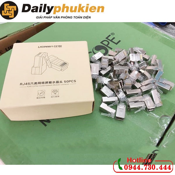 Túi Hạt mạng RJ45 cat6 50 đầu UGREEN 50247 dailyphukien