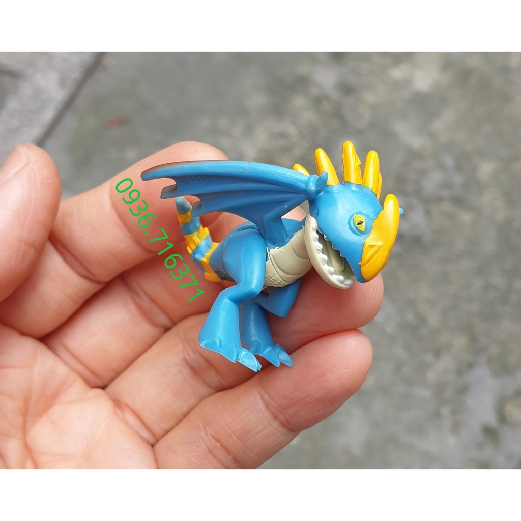 Combo 2 Mô hình nhân vật Rồng Mini màu đen và màu xanh  trong phim "Bí Kíp Luyện Rồng"