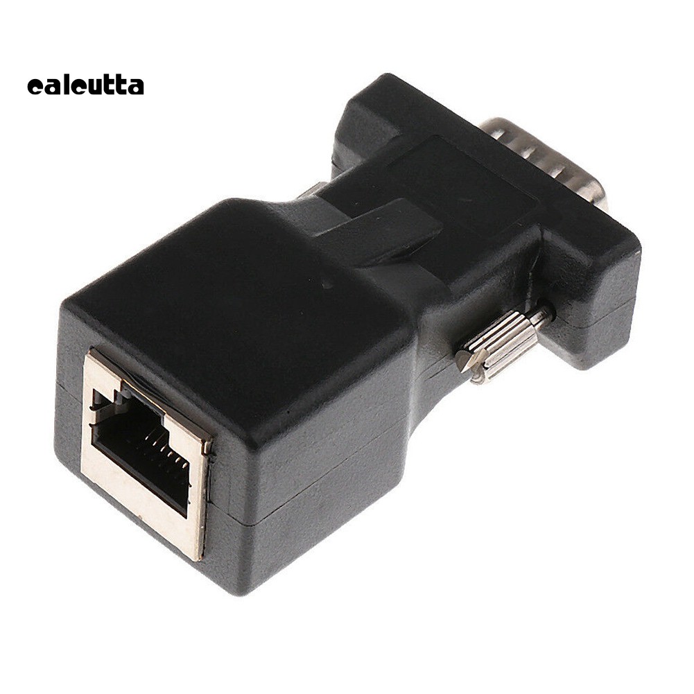 ✡COD✡2Pcs 15 Pin VGA Male to RJ45 Female Ethernet Adapter Connector LAN Extender | WebRaoVat - webraovat.net.vn