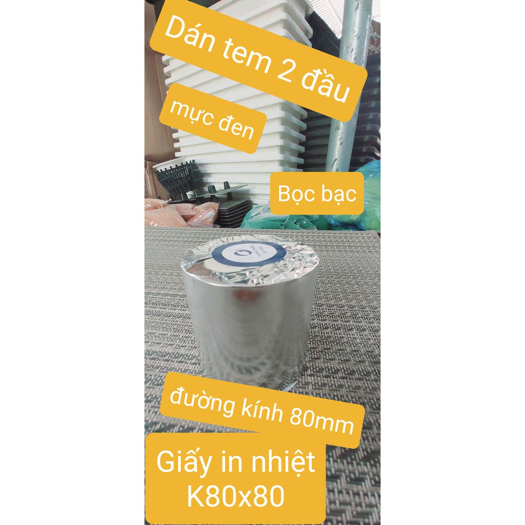 Giấy in nhiệt, giấy in bill K80  in hóa đơn, nhà hàng cafe