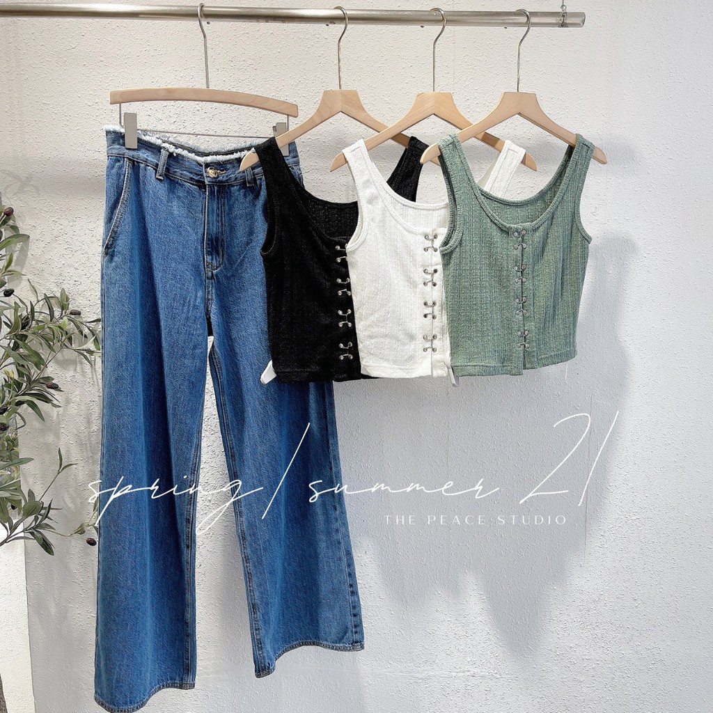 Áo sn đính khuy sắt 61318 , Peace House Clothing