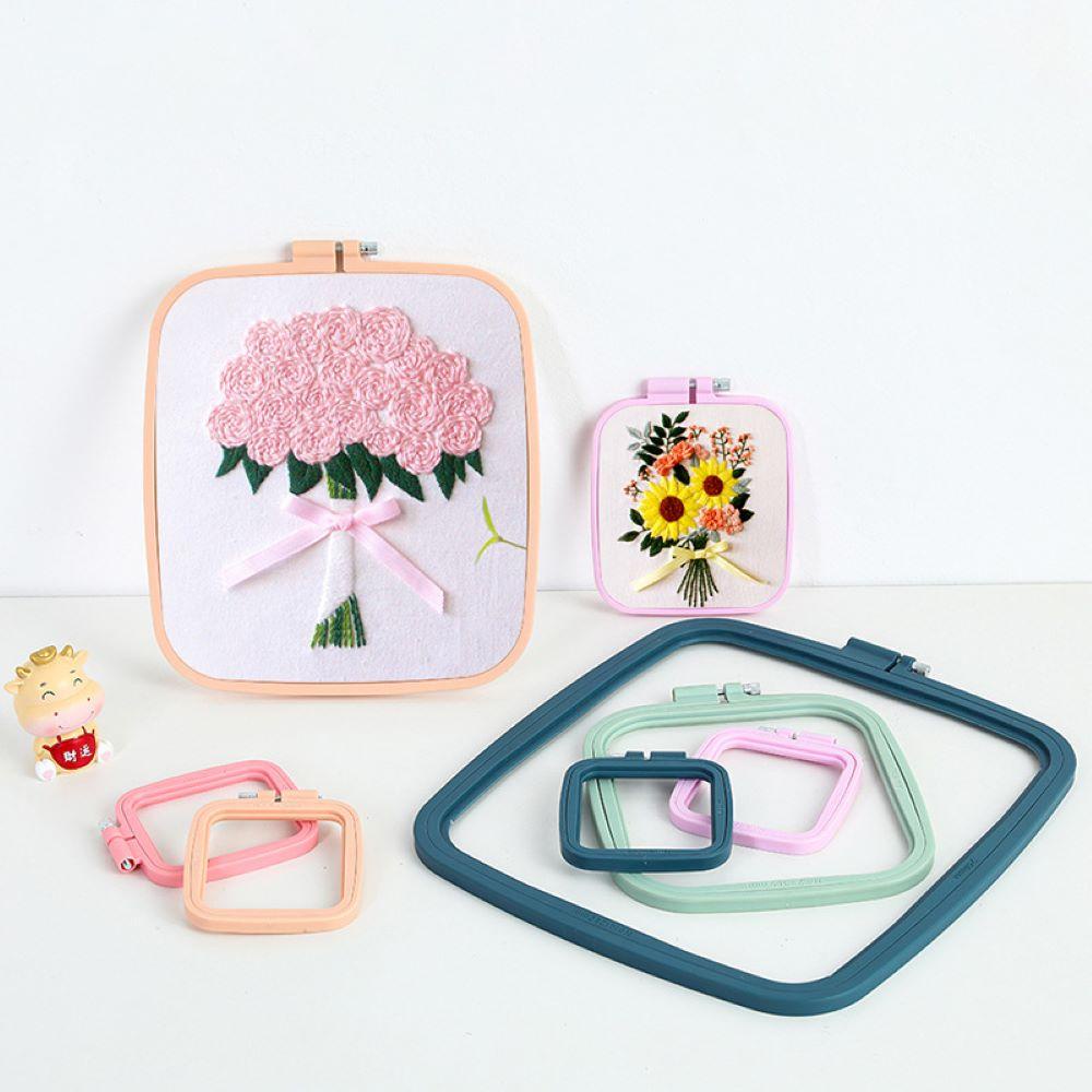 LILYES Khung Thêu Hình Vuông Có Thể Điều Chỉnh DIY