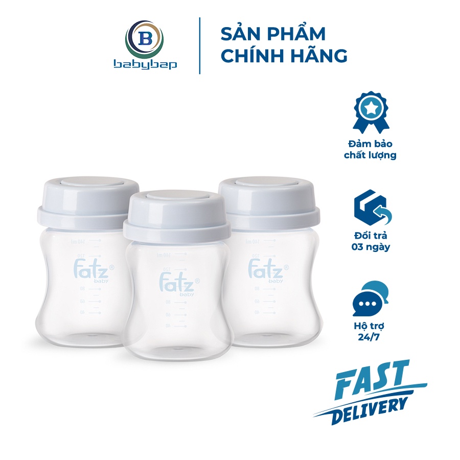 Bình Trữ Sữa 140ml (bộ 3 bình) – Store 2 – Fatzbaby FB0140VN