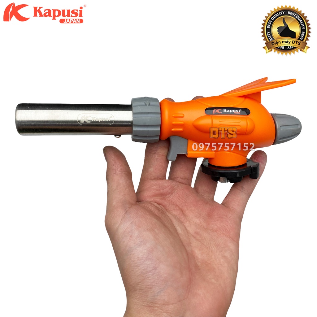 Đèn khò gas hình cánh én hãng Kapusi JAPAN, khò ga tự động đánh lửa, khò lửa bình gas đa năng, an toàn, đầu khò gas mini