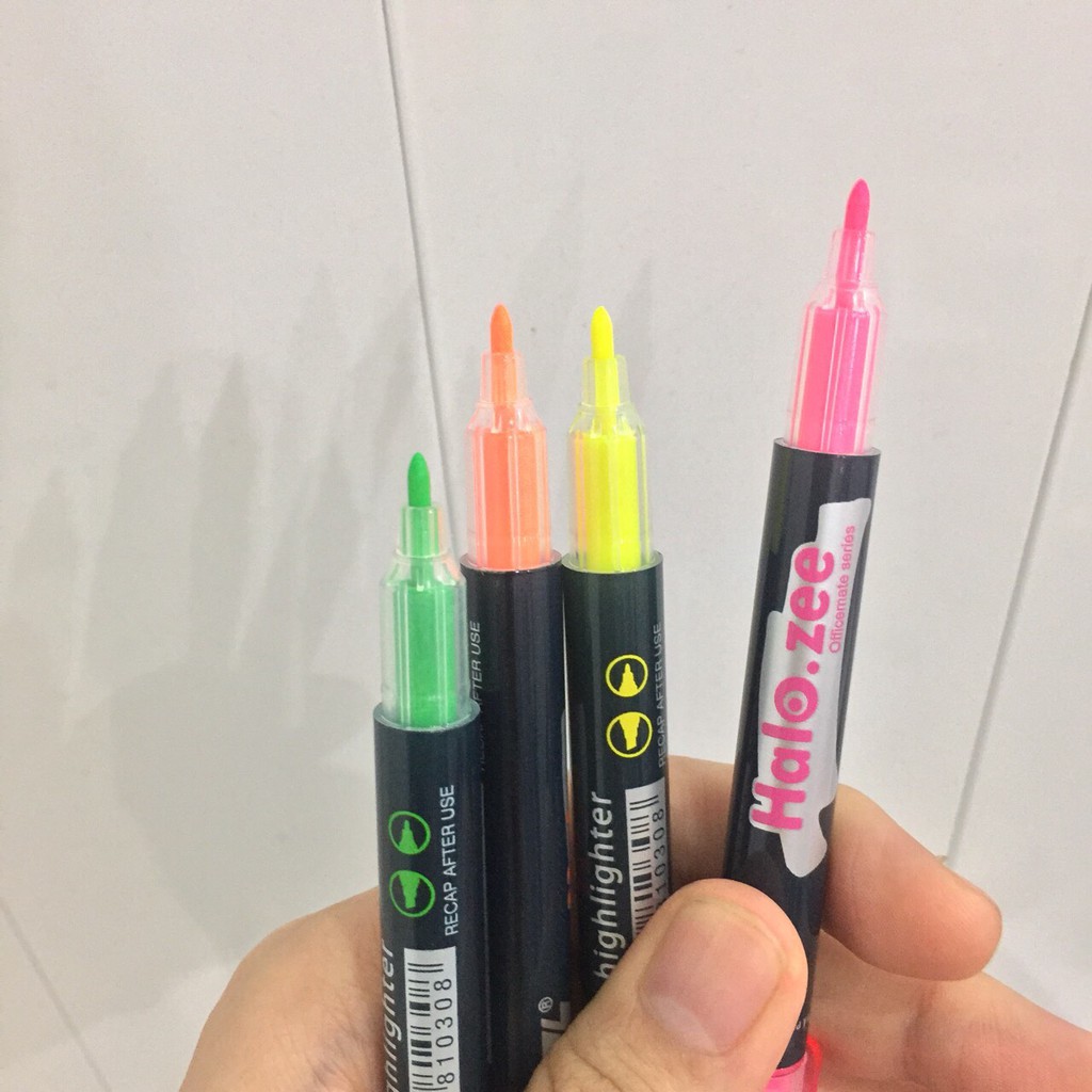 Vĩ 5 bút dạ quang 2 đầu HL-03 twin highlighter