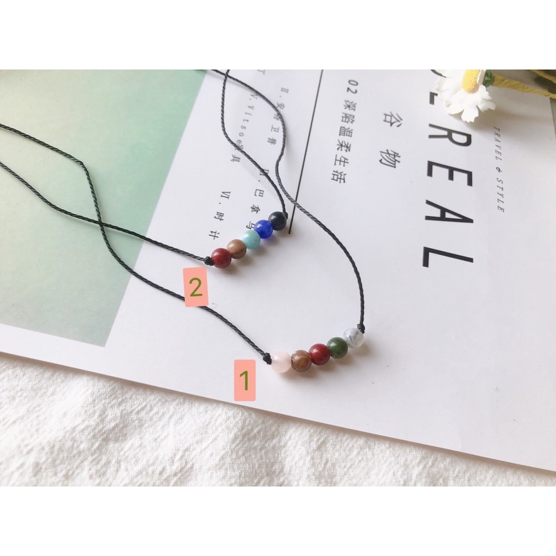 Vòng cổ handmade ngũ sắc