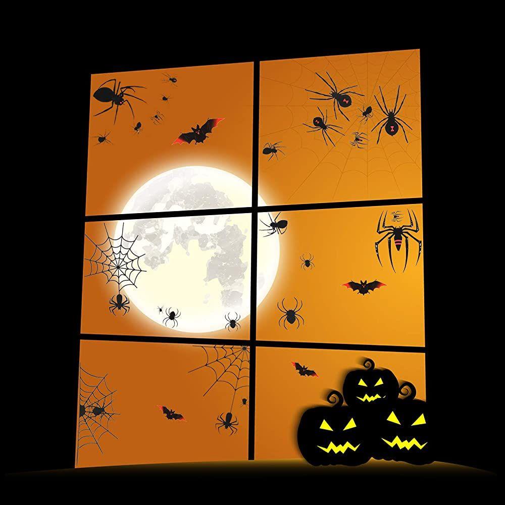 PINEVN Miếng Dán Cửa Sổ Trang Trí Halloween