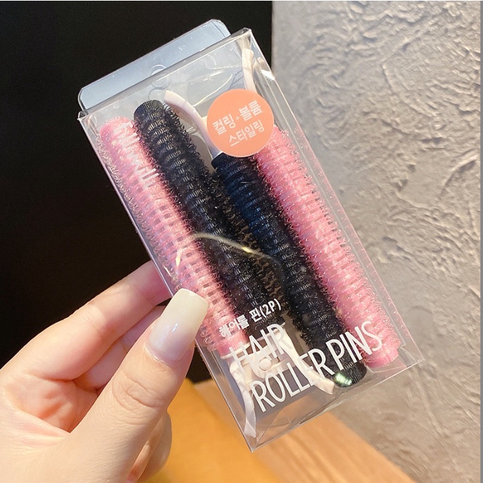 Hôp 2 chiếc kẹp mút uốn phồng chân tóc Hàn Quốc BAG U KMU2