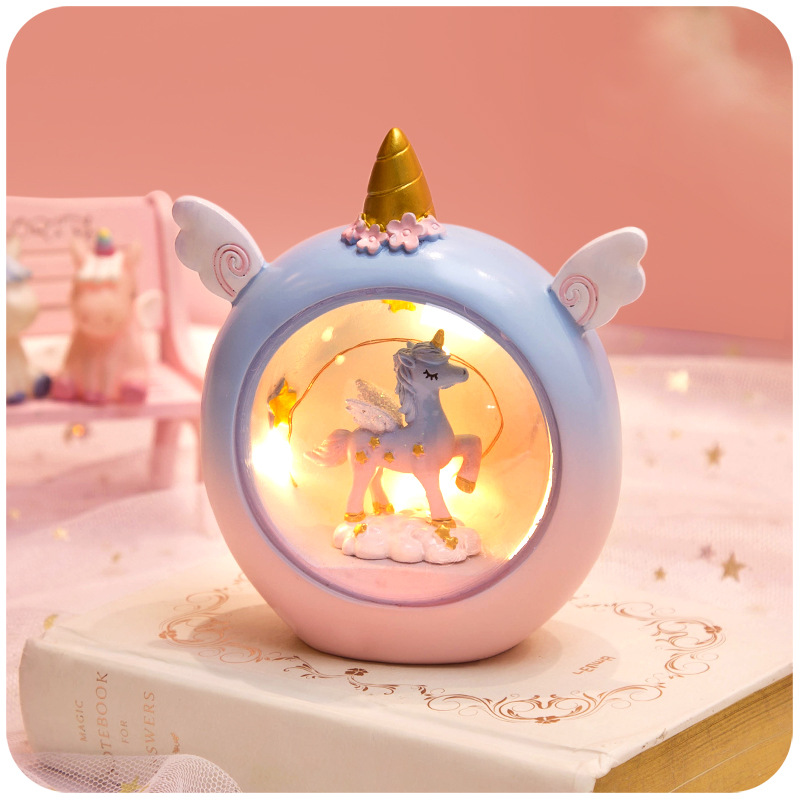 Đèn Ngủ Để Bàn Hình Kỳ Lân Đáng Yêu Cho Bé
