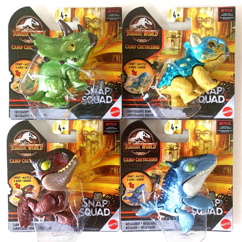 Mattel Jurassic World 2 bộ phim Cùng một đoạn Màu xanh da trời mô phỏng Mini Yêu thích khủng long mô hình Đồ chơi con trai