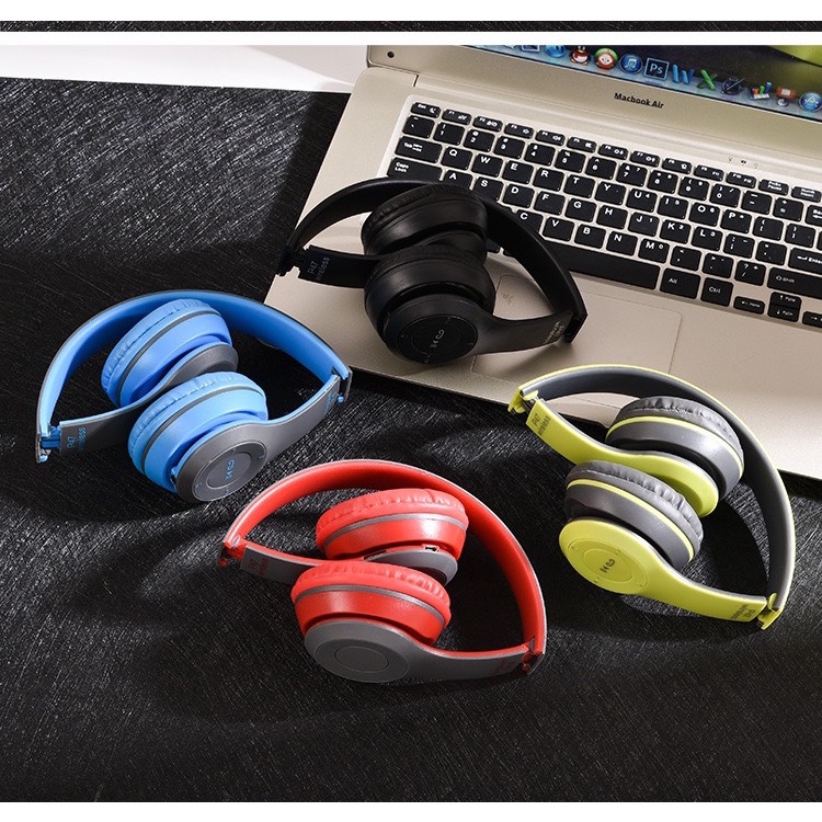 Tai Nghe Chụp Tai Bluetooth P47, Tai Không Dây Có Mic, Có Thẻ Nhớ, Âm Bass Cực Chất, Nghe Nhạc Cực Hay
