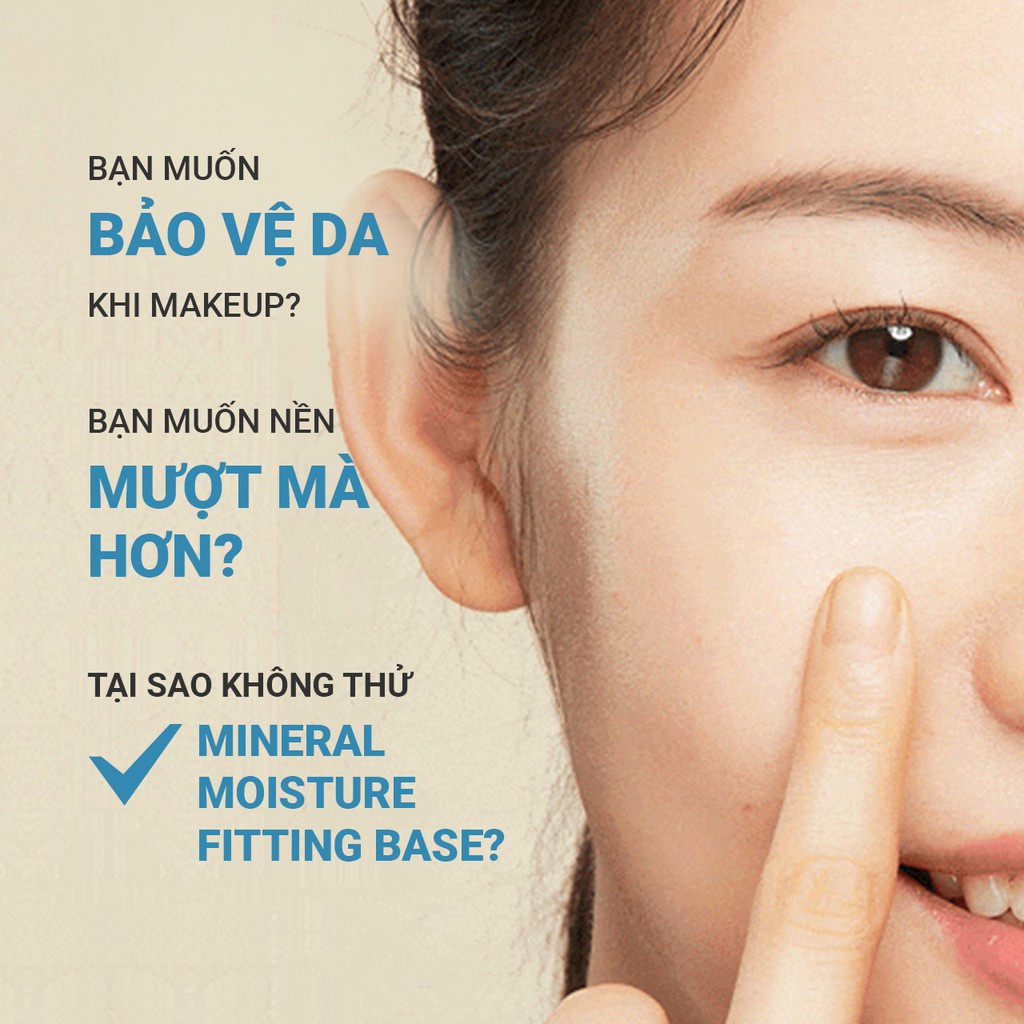 [Mã FMCGMALL giảm 8% đơn từ 250K] Kem lót trang điểm dưỡng ẩm innisfree Mineral Moisture Fitting Base 40ml