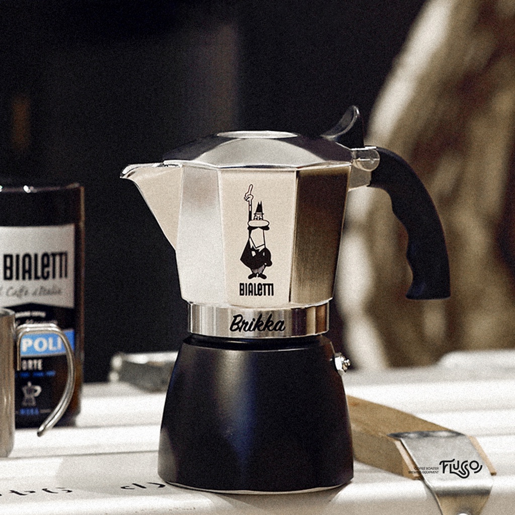 Ấm Pha Cà Phê Moka Bialetti Brikka 2 Cups - 4 Cups [Phiên Bản 2020] - Nhập Khẩu