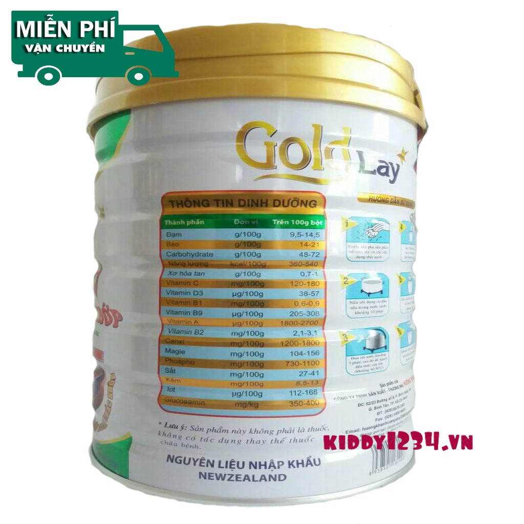 Sũa Goldlay Sure 900g dinh dưỡng chuyên biệt cho CƠ XƯƠNG KHỚP với Glucosamine (date mới)
