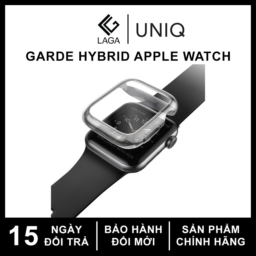 Vỏ Ốp UNIQ Garde Hybrid Apple Watch 44mm Series 4/5/6/SE [Tích Hợp Kính Cường Lực]