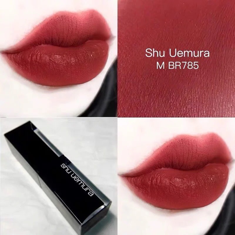 Shu Uemura- Son Rouge unlimited Matte Lipstick M BR 785 3 g