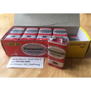 Set 2 viên Pin vuông Panasonic 9V cho micro không dây, Pin 9V Panasonic