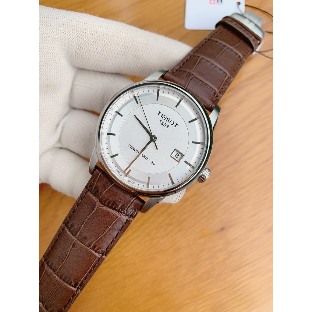 Đồng hồ nam chính hãng Tissot Luxury Powermatic 80 White T086.407.16.031.00 - Máy Cơ trữ cót 80h- Kính Sapphire