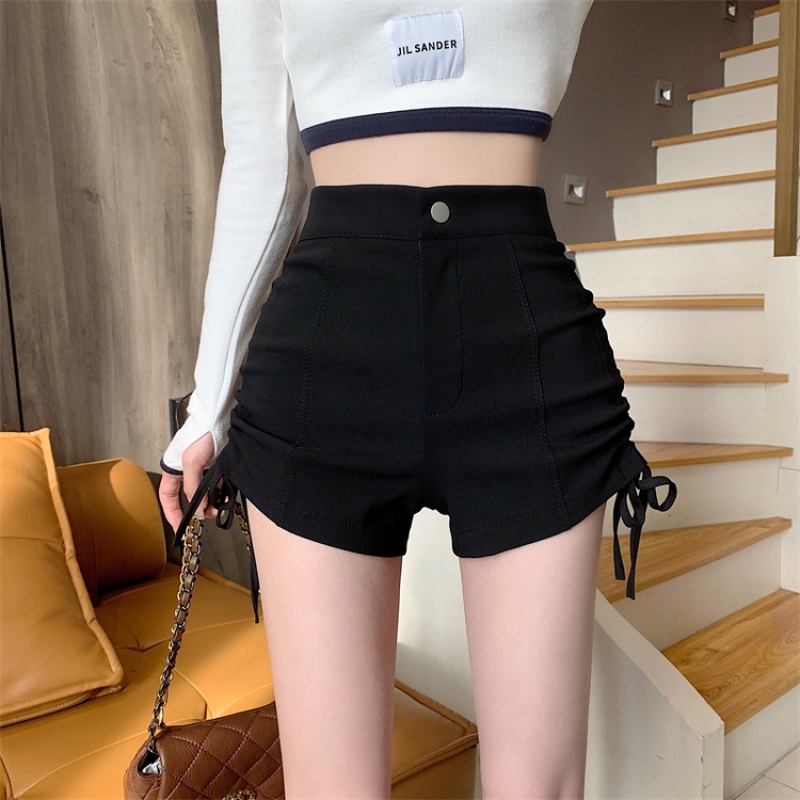 Quần Short Lưng Cao Có Dây Rút Dễ Phối Đồ Thời Trang Cho Nữ