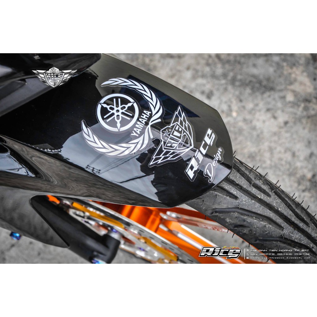 Tem dán dè Rice Yamaha-Honda-Suzuki các loại xe