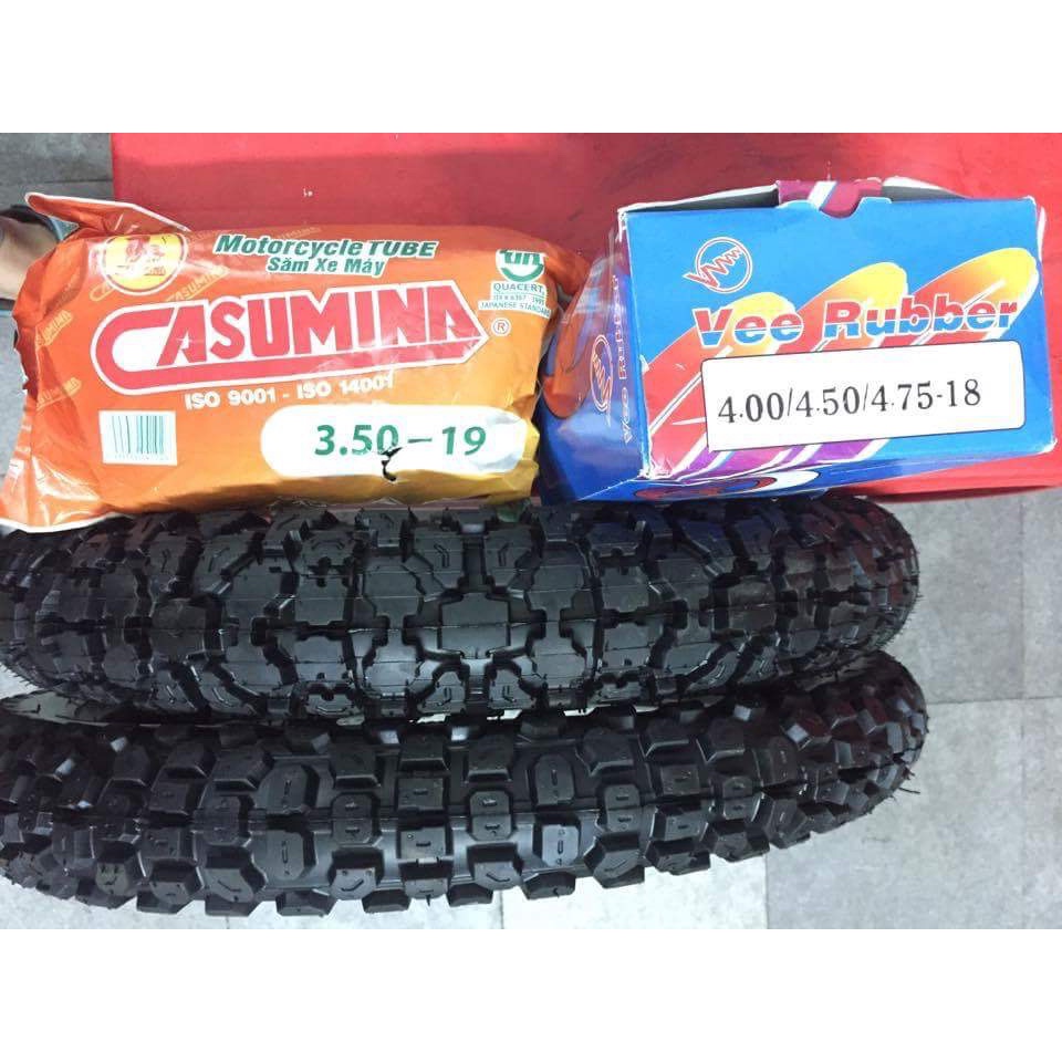 Lốp gai chân chó size 2.50-17, 2.75-17, 3.00-17 và 3.50-17 dùng cho các dòng xe phổ thông, xe độ