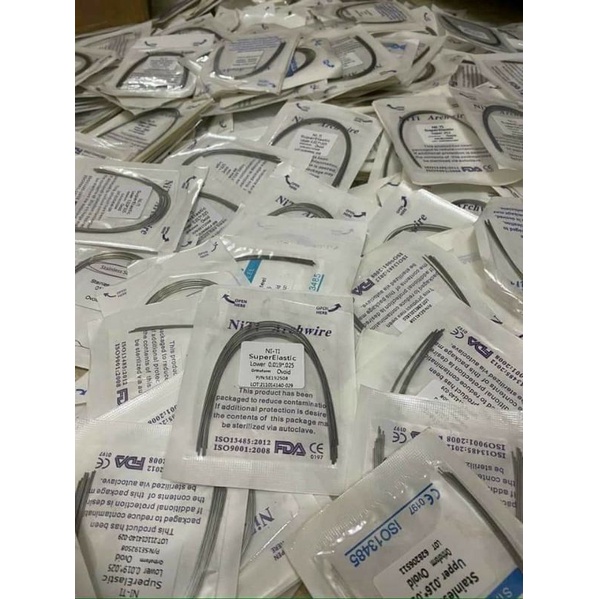 10 SỢI DÂY CUNG CHỈNH NHA - DÂY CUNG NIỀNG RĂNG NHA KHOA NITI,SS