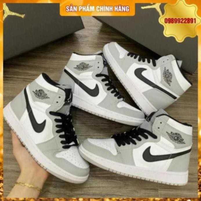 Giày thể thao Jodan 1 xám đen cao cổ