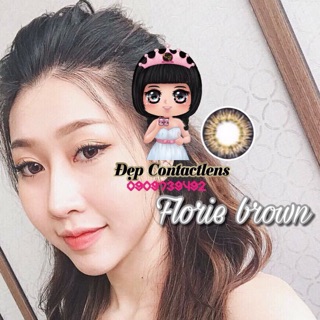 Lens vassen kính áp tròng màu Florie brown