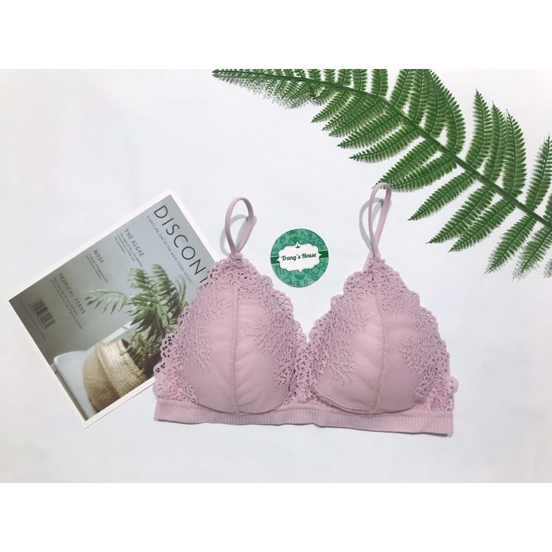 Áo ngực ren hoa mềm mại - Áo lót mỏng không gọng chống tụt cực sang chảnh mẫu M22 | BigBuy360 - bigbuy360.vn