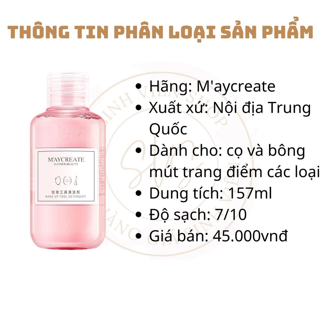 Nước rửa cọ trang điểm 90ml Beauty Artistan dung dịch vệ sinh mút cọ