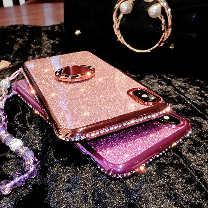 Ốp điện thoại TPU mềm đính đá giả 3D cho Samsung Galaxy S10 Plus S10e S10 5G M10 M20 M30 M30S | BigBuy360 - bigbuy360.vn