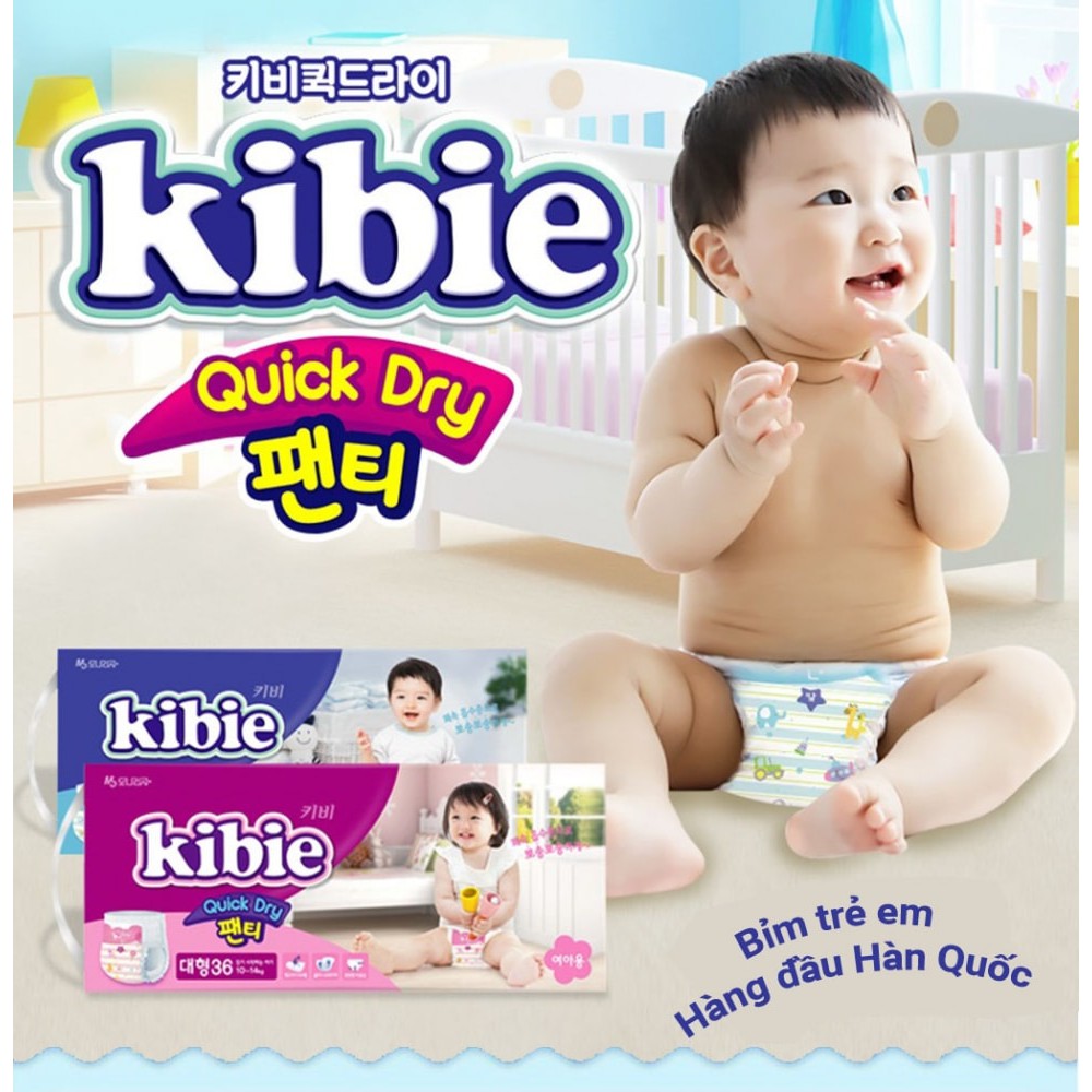 [RẺ VÔ ĐỊCH] Tã bỉm Kibie số 1 Hàn Quốc tã dán S50 ,M48 ,L44 ,XL42 - Hàng Chính hãng CTy phân phối