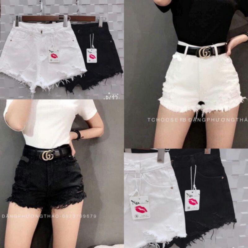 [Ảnh Thật Trải Sàn] Quần Sooc Bò Quốc Dân 2 Màu Năng Động FREESHIP Quần Sooc Jeans Nữ Cao Cấp