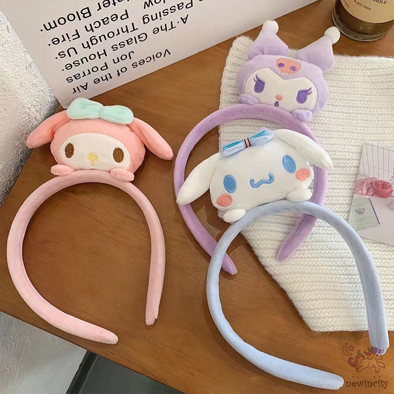 Băng Đô Cài Tóc Hình Búp Bê Hoạt Hình Phong Cách Hàn Quốc Ngọt Ngào Cho Bé Gái