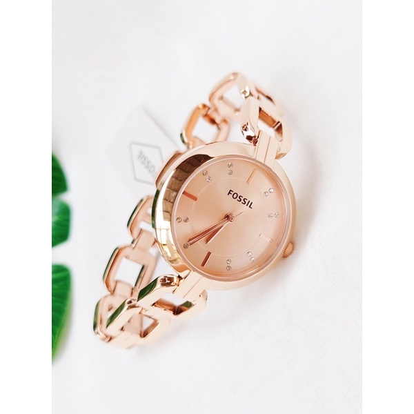 Đồng hồ nữ Fossil Dây Rose Gold, Mặt 32mm, Chống nước 50m
