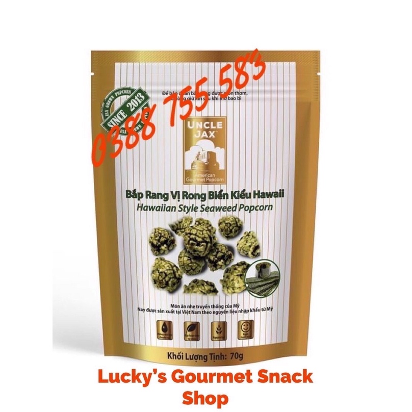 Bắp rang Uncle Jax vị: Rong Biển (70g)