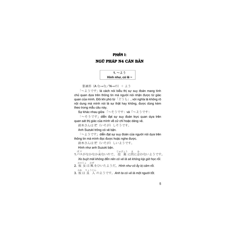Sách - Ngữ Pháp Tiếng Nhật Căn Bản N4