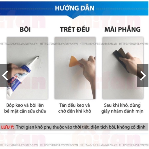 [Cao Cấp] Keo chống thấm vá vết nứt tường đa năng cực bền- Keo trám tường thông minh cao cấp