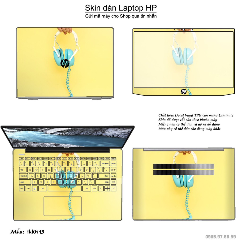 Skin dán Laptop HP in hình thiết kế _nhiều mẫu 3 (inbox mã máy cho Shop)