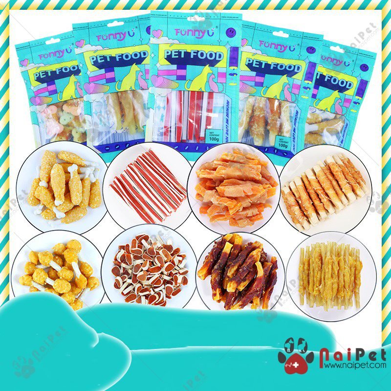 Bánh Thưởng Cho Chó Xương Gặm Dog Snacks - Gói 100g