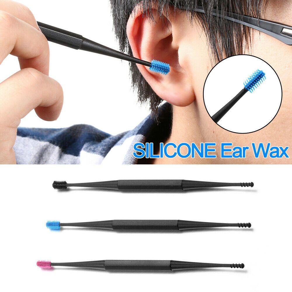 Dụng Cụ Lấy Ráy Tai Bằng Silicone Hai Đầu Chăm Sóc Sức Khỏe Cho Người Lớn