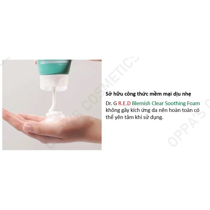Sữa rửa mặt cho da nhạy cảm Dr.G R.E.D blemish Clear Soothing Foam 150ml