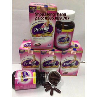 PRONATAL DHA cung cấp dưỡng chất Bổ sung sắt, acid folic, vitamin cho mọi phụ nữ mang thai và cho con bú hộp 30 viên