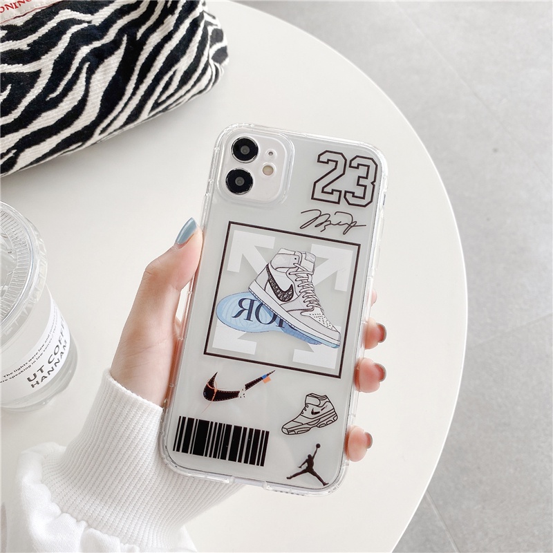 Ốp lưng IPhone trong suốt Nike Jordan 6/6plus/6s/6splus/7/7plus/8/8plus/x/xr/xs/11/12/13/pro/promax T669
