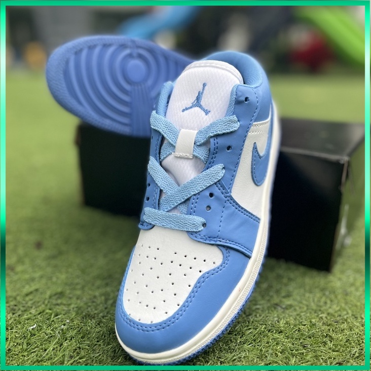 Giày Thể Thao 𝗝𝗼𝗿𝗱𝗮𝗻 Thấp Cổ Nam Nữ Xanh Dương, Giày Sneaker 𝗝𝗼𝗿𝗱𝗮𝗻 Thấp Cổ Màu Xanh Dương  Full Box